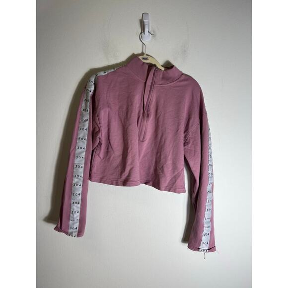 305 Mauve Cropped Work Out Sweatshirt Sz XL - Picture 1 of 4